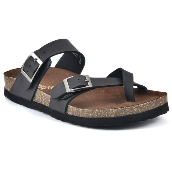 Mountain Sole Shoes - Mountain Sole Leather Sandals size 10 black